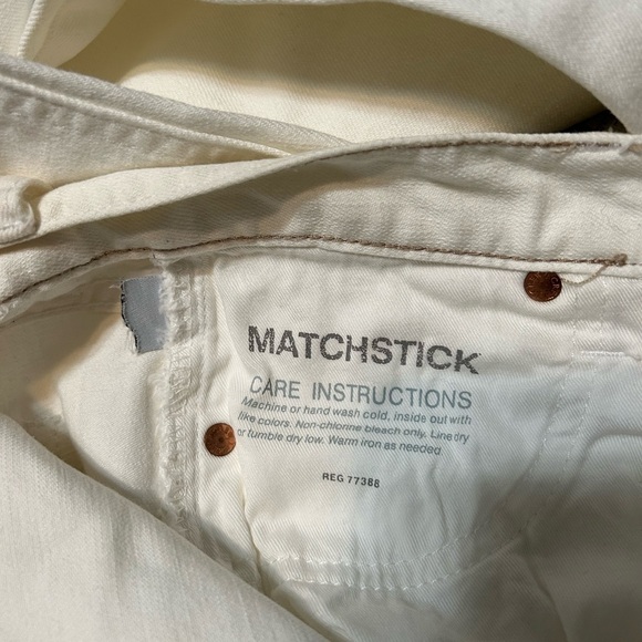 J. Crew Matchstick White Jeans Size 27R - Picture 6 of 9